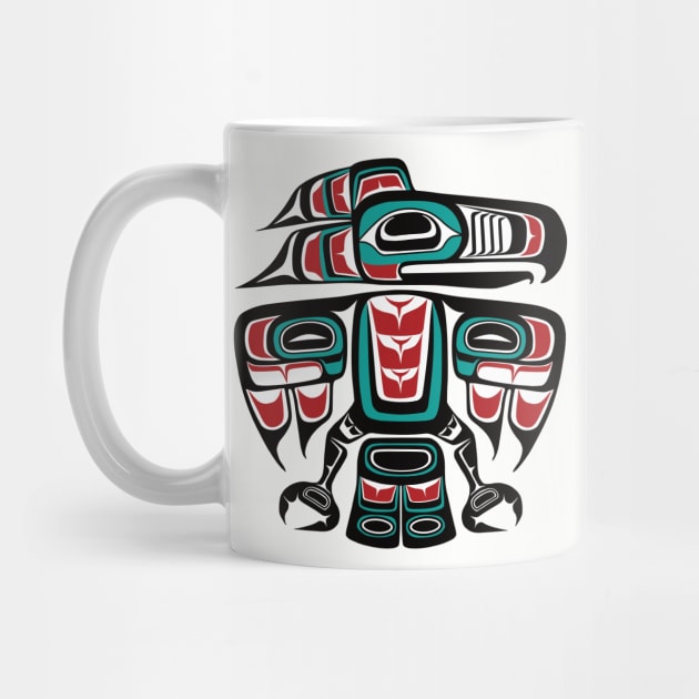 Haida Tlingit Native Raven Totem by Beltschazar